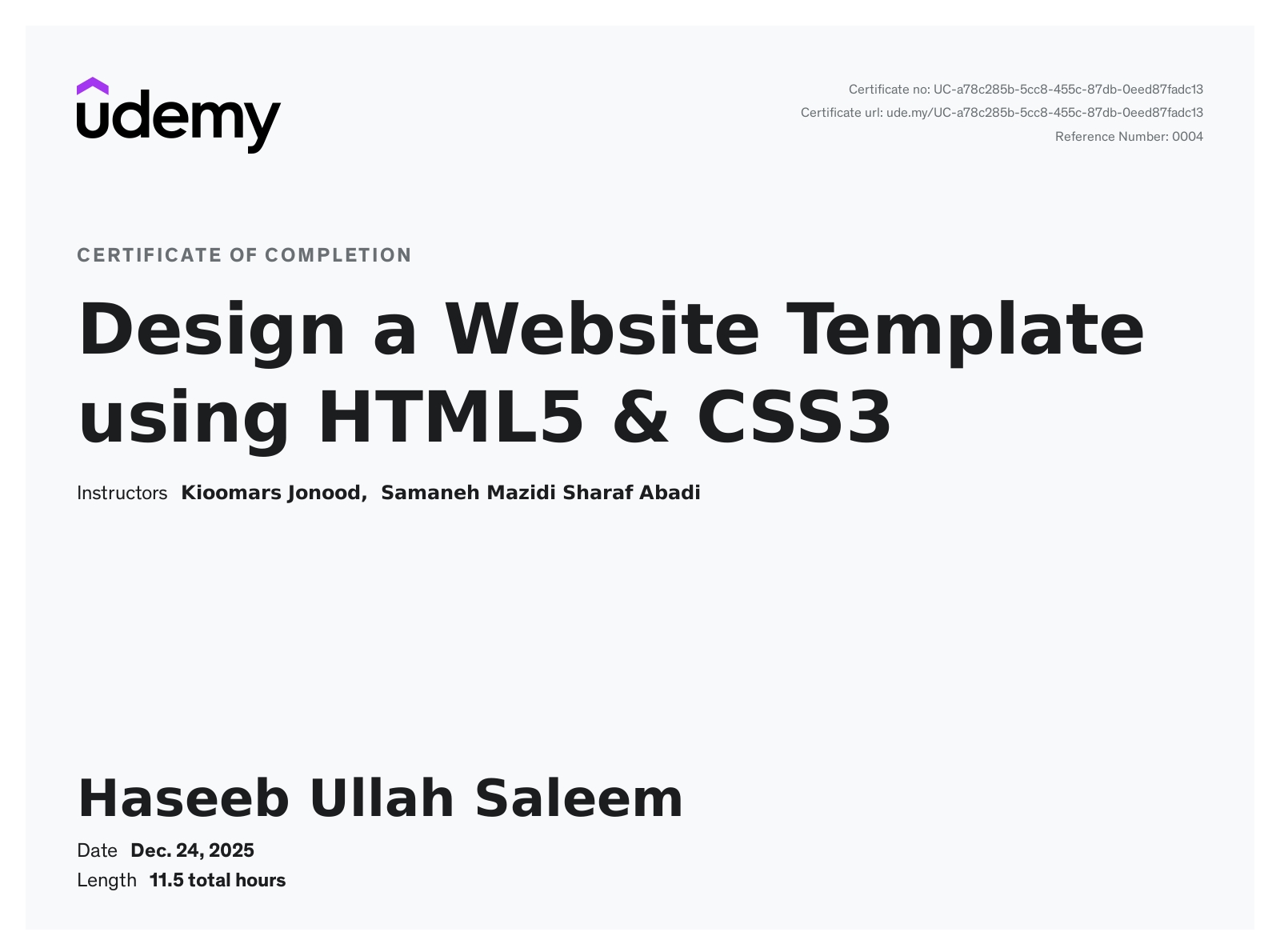 Web Design with HTML & CSS